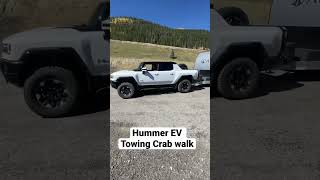 Can The New 2023 GMC Hummer EV Crab Walk While Towing a Trailer [upl. by Wheelwright425]