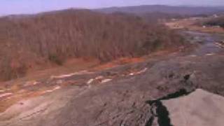 Aerial Footage of Retaining Wall Failure Footage from TVA website [upl. by Muryh]