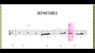 DEPARTURES ｻﾋﾞ  globe 【 ｷﾞﾀｰ ﾒﾛﾃﾞｨｺｰﾄﾞ】 [upl. by Ellerret]