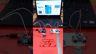 ultrasonic sensor control servo control arduinoelectronicyoutubeshortsshortsvideo [upl. by Sitsuj]