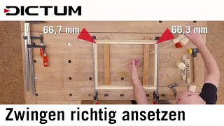 Rahmen und Korpusse im rechten Winkel verleimen  Tutorial 🛠 [upl. by Llenrag]