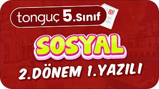 5Sınıf Sosyal 2Dönem 1Yazılıya Hazırlık 📑 2024 [upl. by Johnstone]