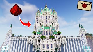 REDSTONE GIGA WASSERFALL TEMPEL unglaublich 📪 [upl. by Mogerly]