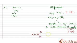 Account for the following i pKb of aniline is more than that of methylamine ii Ethyla [upl. by Tsew]