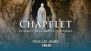 Le Chapelet depuis la Grotte de Lourdes  02092024 [upl. by Rebe]