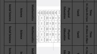 Quarterly exam time table 2024 [upl. by Relyuhcs]