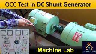 OCC Test in DC shunt Generator  Residual Voltage Build up [upl. by Aramoy130]