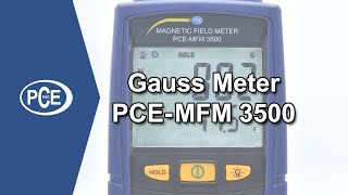 Gauss Meter PCEMFM 3500 [upl. by Nimsay]