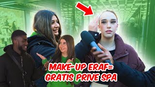 DAMES HALEN HUN MAKE UP ERAF VOOR EEN GRATIS PRIVÉ SPA  ROTTERDAM [upl. by Aneelehs76]