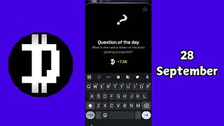 Dropee Question of the Day 28 September  What is the native token of the Enjin gaming ecosystem [upl. by Goda]