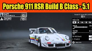 Porsche 911 RSR Build B Class Car in NFS Unbound Update Vol 51 [upl. by Ardiek804]