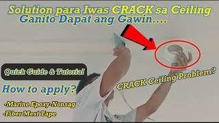 PAANO MAG APPLY NG MARINE EPOXY NONSAG SA MGA DUGTUNGANCEILINGampWALLING [upl. by Letsou]