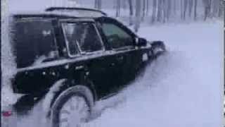 Range Rover vs Freelander in the snow [upl. by Elin854]