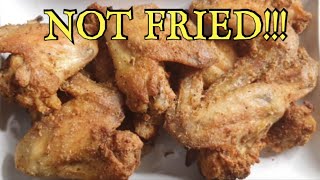 Crispy Baked Chicken Wings In The Oven l NOT FRIED l [upl. by Ayr53]