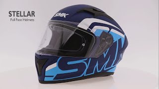 SMK Stellar Stage Helmet Full Face Motorcycle and Two Wheeler Helmet for Men and Women [upl. by Noma]