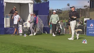 Farmers Insurance Open Second Round  Kevin Yu leads to start Thursday [upl. by Duck414]