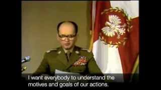 Jaruzelski declares martial law in Poland English subtitles [upl. by Wilkie19]