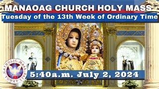 CATHOLIC MASS OUR LADY OF MANAOAG CHURCH LIVE MASS TODAY Jul 2 2024 540am Holy Rosary [upl. by Mcnamee890]