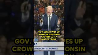 Gov Walz BRUTALLY MOCKS Trump at Wisconsin Rally [upl. by Lynn]