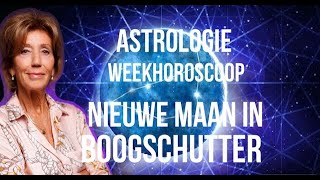 ASTROLOGIE WEEKHOROSCOOP 9 TOT 16 DECEMBER 2023 NIEUWE MAAN IN BOOGSCHUTTER ASTROLOOG IRMA V D WIJK [upl. by Durno97]