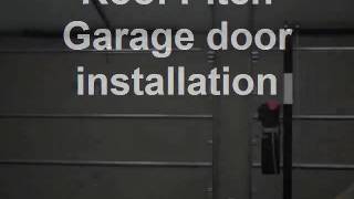 Roof Pitch Garage door installation [upl. by Nevram194]