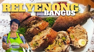 Relyeno  Relleno  Relyenong Bangus from Deboning to Cooking [upl. by Aicittel]