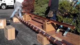 Working with copper gutters [upl. by Ynots]