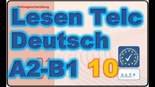 Modelltest 10 A2B1 Lesen Deutsch [upl. by Comyns]