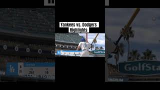 Yankees vs Dodgers Highlights yankees dodgers shortsviral baseball tendencias [upl. by Lua]