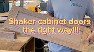 How to make shaker cabinet doors the right way [upl. by Danieu]