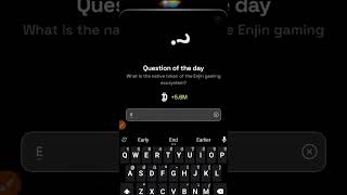 Dropee Question of the Day 28 September  What is the native token of the Enjin gaming ecosystem [upl. by Ateiluj516]