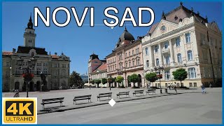 4K Novi Sad  Serbia🇷🇸Walking Tour  City Centre [upl. by Cletis729]