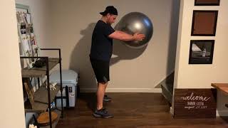 Stability Ball AntiRotation press into ball core [upl. by Rramed]