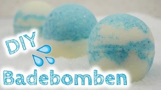 DIY LUSH FROZEN Badebomben selber machen  Glitzer Badebomben  DIY Sprudelbad [upl. by Ennasus557]