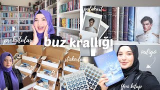 YENİ KİTABIM ÇIKTI 🧊👑 BUZ KRALLIĞI PR KUTULARINI HAZIRLIYORUZ 🩵 [upl. by Lovering801]