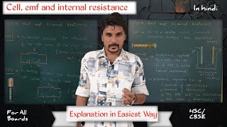 Cells emf and internal resistance for all boards HSCCBSE by Snehal sir in hindi [upl. by Howarth561]