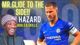 NBA Fan Reacts To Eden Hazard Sublime Dribbling Skills amp Goals [upl. by Alehcim]