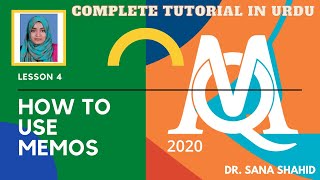 How to use memos for qualitative analysis  Maxqda 2020 tutorial in Urdu  Hindi Language  Part 4 [upl. by Otreblide834]