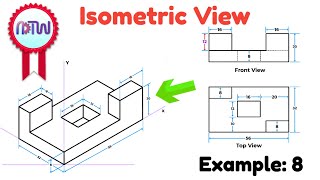 Isometric Drawing Made Easy How to Draw Isometric Views with Orthographic Projections [upl. by Suoivatnom]