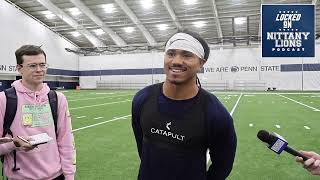 Penn State CB Elliot Washington talks first career start improvements made fellow teammates [upl. by Arocat884]