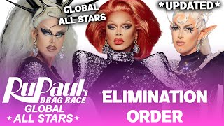 GLOBAL ALL STARS EARLY Elimination Order amp TOP 4  RuPauls Drag Race [upl. by Calabresi]