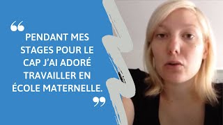 Témoignage de Amandine diplômée CAP Petite Enfance en candidat libre [upl. by Shay]