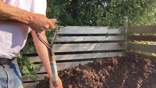 Composting horse manure [upl. by Githens]