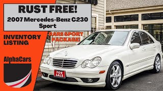 All You Need to Know About This 2007 MercedesBenz C230 Sport  Rustfree from Nevada [upl. by Katie]