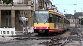 VBK Verkehrsbetriebe Karlsruhe am 5 Juli 2010 [upl. by Arihsat125]