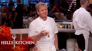 Chef Almost Serves Chef James Pregnant Wife RAW CHICKEN  Hells Kitchen [upl. by Ahseket]