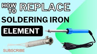 How to Replace Soldering Iron Heating Element Perfectly  DIY soldering iron repair  home [upl. by Culberson]