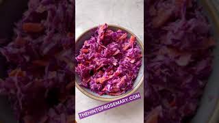 How to Make Super Easy Purple Cabbage Coleslaw with Mayonnaise [upl. by Zellner]