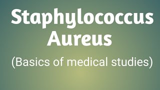 Microbiology LecturesStaphylococcus aureus microbiologycbme [upl. by Maze]