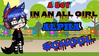 A BOY IN AN ALL GIRL ALPHA SCHOOL  GLMM  Gacha Life [upl. by Oruntha464]